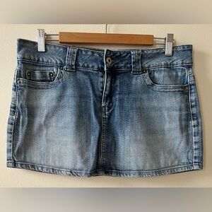 Guess Light Blue Denim Mini Skirt